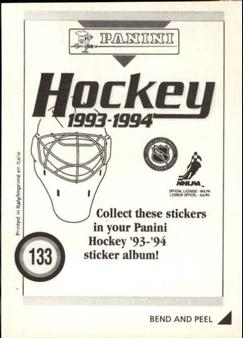 1993-94 Panini Hockey Stickers #133 Phil Housley Back