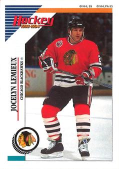 1993-94 Panini Hockey Stickers #152 Jocelyn Lemieux Front