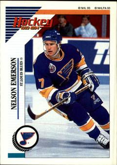 1993-94 Panini Hockey Stickers #159 Nelson Emerson Front