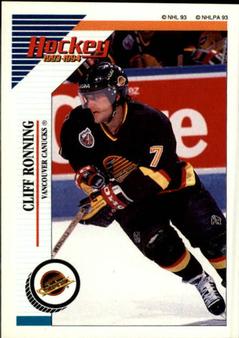 1993-94 Panini Hockey Stickers #168 Cliff Ronning Front