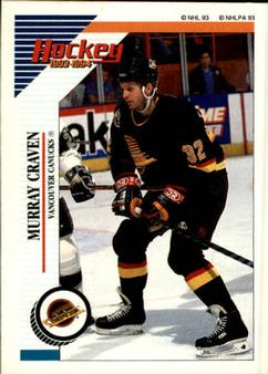 1993-94 Panini Hockey Stickers #169 Murray Craven Front