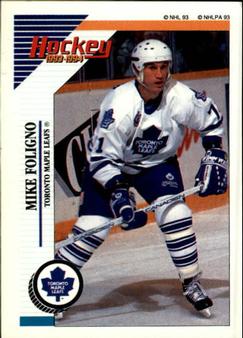 1993-94 Panini Hockey Stickers #228 Mike Foligno Front