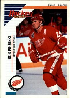 1993-94 Panini Hockey Stickers #249 Bob Probert Front