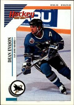 1993-94 Panini Hockey Stickers #259 Dean Evason Front