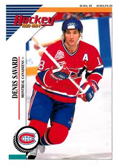 1993-94 Panini Hockey Stickers #17 Denis Savard Front