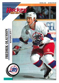 1993-94 Panini Hockey Stickers #198 Fredrik Olausson Front