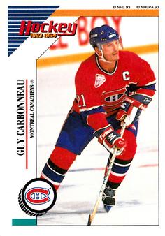1993-94 Panini Hockey Stickers #19 Guy Carbonneau Front