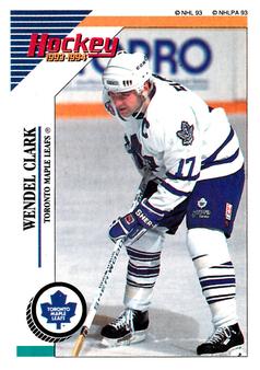 1993-94 Panini Hockey Stickers #227 Wendel Clark Front