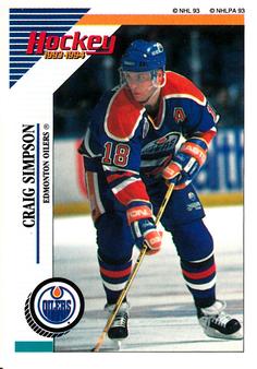 1993-94 Panini Hockey Stickers #237 Craig Simpson Front