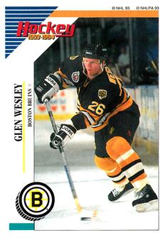 1993-94 Panini Hockey Stickers #6 Glen Wesley Front