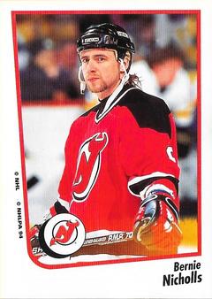 1994-95 Panini Hockey Stickers #28 Bernie Nicholls Front