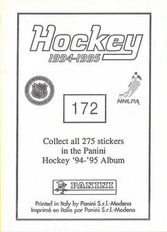 1994-95 Panini Hockey Stickers #172 Wayne Gretzky Back