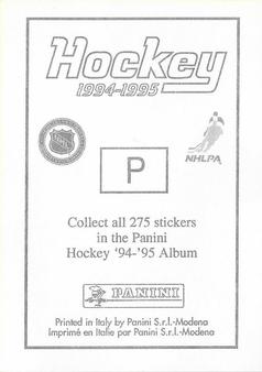 1994-95 Panini Hockey Stickers #P Vitali Karamnov Back