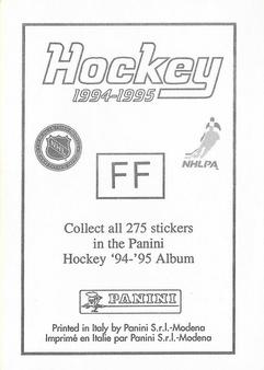 1994-95 Panini Hockey Stickers #FF Doug Gilmour Back