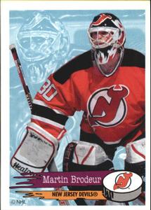 1995-96 Panini Stickers #90 Martin Brodeur Front