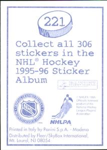 1995-96 Panini Stickers #221 Nikolai Khabibulin Back