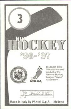1996-97 Panini Stickers #3 Cam Neely  Back