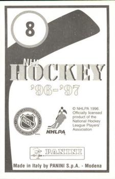 1996-97 Panini Stickers #8 Boston Bruins Logo Back