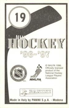 1996-97 Panini Stickers #19 Buffalo Sabres Logo Back