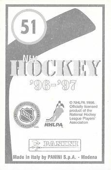 1996-97 Panini Stickers #51 Ottawa Senators Logo Back