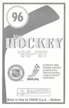 1996-97 Panini Stickers #96 New York Islanders Logo Back