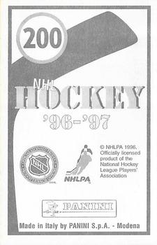 1996-97 Panini Stickers #200 Wayne Gretzky  Back