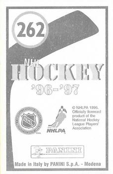1996-97 Panini Stickers #262 Edmonton Oilers Logo Back