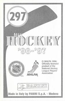 1996-97 Panini Stickers #297 Esa Tikkanen  Back