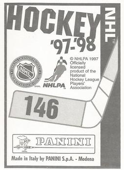 1997-98 Panini Stickers #146 Nicklas Lidstrom Back