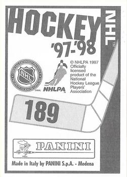 1997-98 Panini Stickers #189 Jari Kurri Back