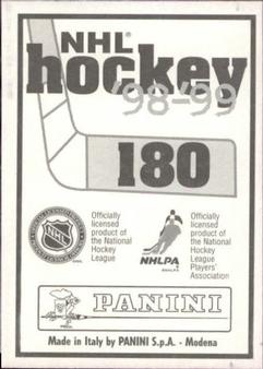 1998-99 Panini Stickers #180 Cory Stillman Back