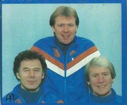 1983-84 McDonald's Edmonton Oilers Stickers #NNO Ted Green / Glen Sather / John Muckler Front