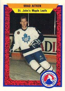 1991-92 ProCards AHL/IHL/CoHL #340 Brad Aitken Front