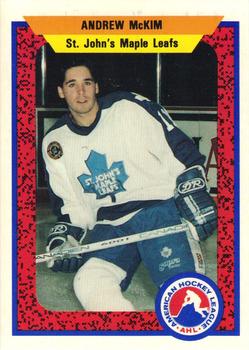 1991-92 ProCards AHL/IHL/CoHL #343 Andrew McKim Front