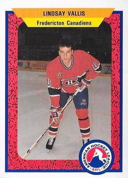 1991-92 ProCards AHL/IHL/CoHL #82 Lindsay Vallis Front