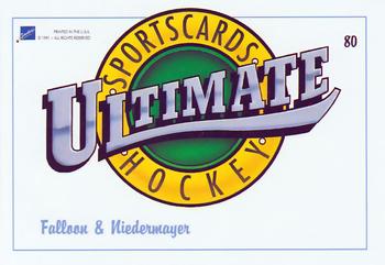 1991 Ultimate Draft - French #80 Pat Falloon / Scott Niedermayer Back