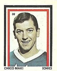 1971-72 Eddie Sargent NHL Players Stickers #36 Chico Maki Front