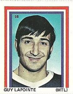1971-72 Eddie Sargent NHL Players Stickers #98 Guy Lapointe Front