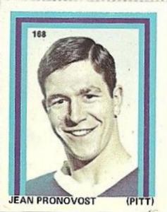1971-72 Eddie Sargent NHL Players Stickers #168 Jean Pronovost Front