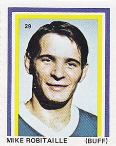 1971-72 Eddie Sargent NHL Players Stickers #29 Mike Robitaille Front