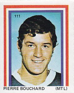 1971-72 Eddie Sargent NHL Players Stickers #111 Pierre Bouchard Front