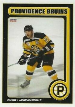 2005-06 Choice Providence Bruins (AHL) #9 Jason MacDonald Front