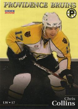 2007-08 Choice Providence Bruins (AHL) #2 Chris Collins Front