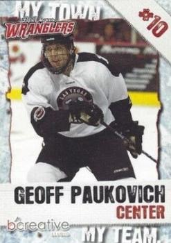 2011-12 bCreative Las Vegas Wranglers (ECHL) #NNO Geoff Paukovich Front