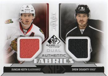 2014-15 SP Game Used - Authentic Fabrics Dual #AF2-KD Duncan Keith / Drew Doughty Front