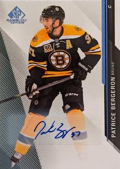 2014-15 SP Game Used - Autographs Blue #33 Patrice Bergeron Front