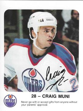 1986-87 Red Rooster Edmonton Oilers #NNO Craig Muni Front