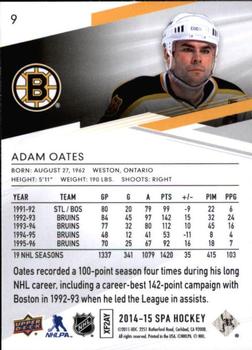 2014-15 SP Authentic #9 Adam Oates Back