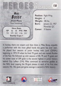 2004-05 In The Game Heroes and Prospects - Sportsfest #158 Mike Bossy Back