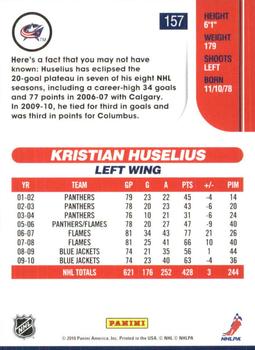 2010-11 Score - Glossy #157 Kristian Huselius  Back